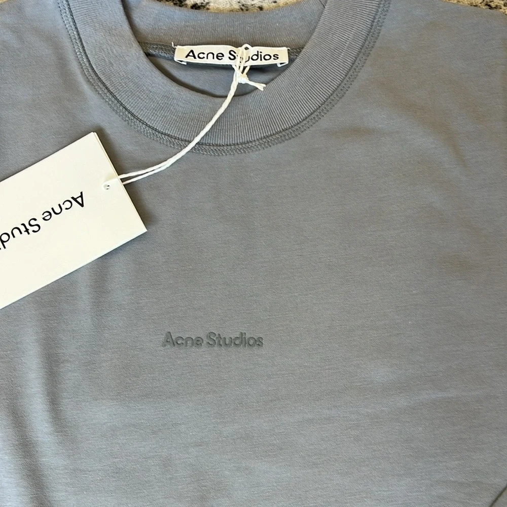 ACNE Organic Cotton Logo Longsleeve - Picture 3 of 12